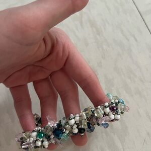 Handmade Beaded Crystal Accent Bracelet